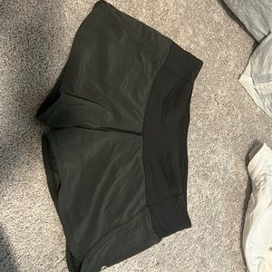 Lululemon size 4 speed up shorts in green
